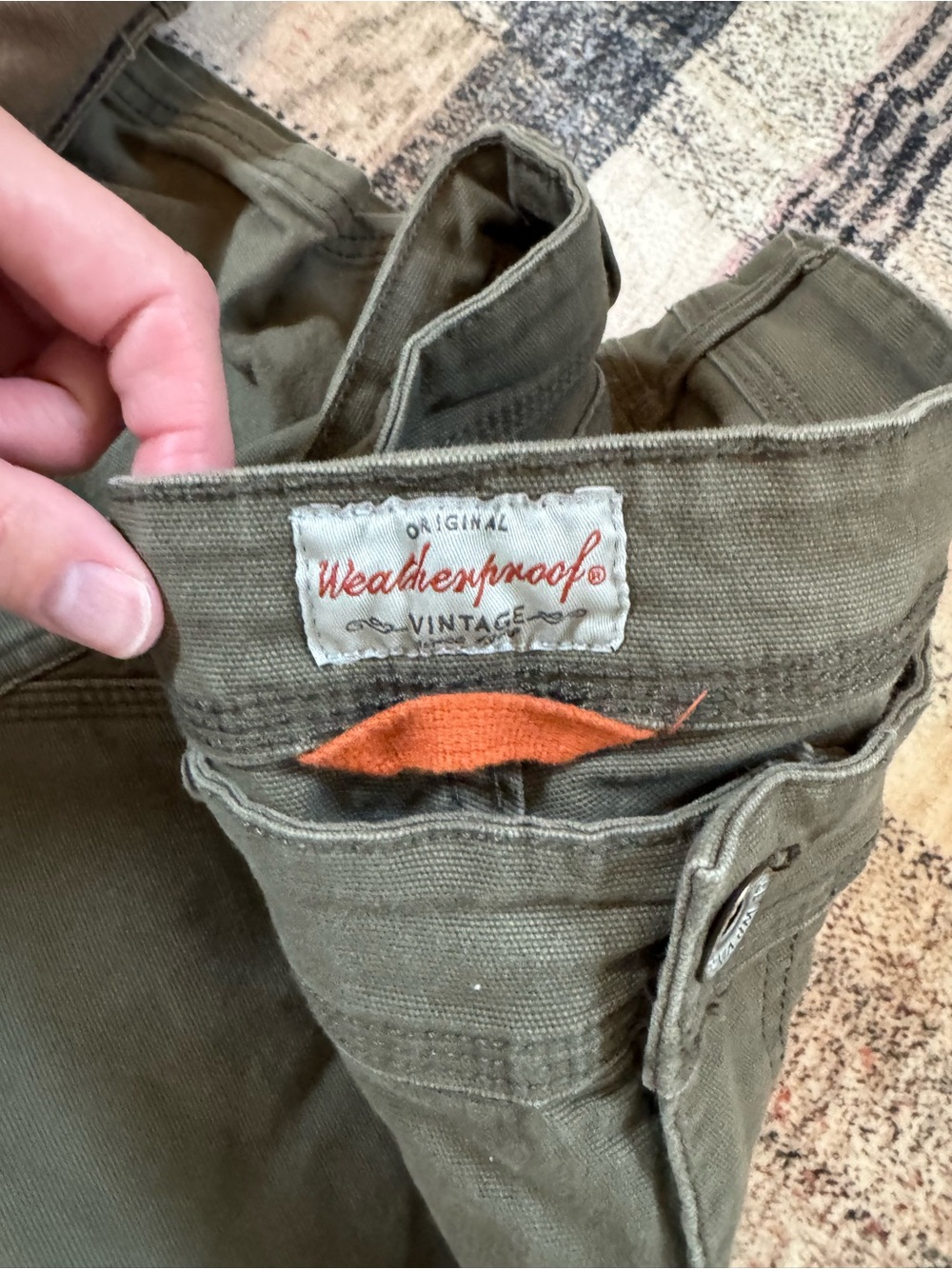 Men's Cargo Pants - Khaki, Brown, Olive - Picture 5 of 6